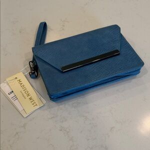 Madison West Vibrant Blue Wristlet
